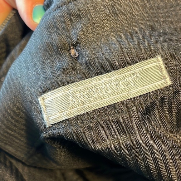 Architect Gray Wrinkle Resistant Classic Fit Extender Waistband Trouser Pants 42 - Picture 4 of 12